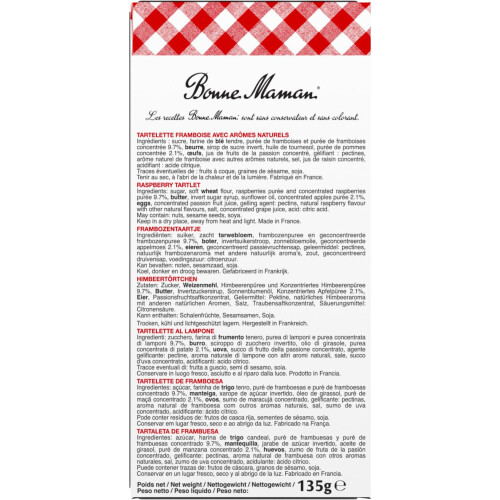 Bonne Maman Raspberry Tartlet, 135 g 2