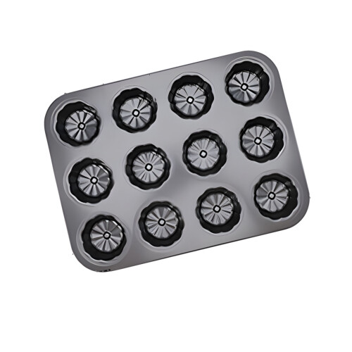 Reliable 12 Portion Cake Pan Ensures Perfect Baking Easily-2