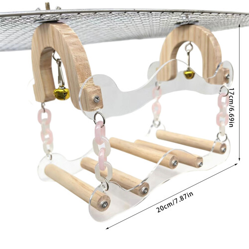 Easy To Clean Bird Resting Swing produced From Thick Acrylic For 2