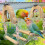 Easy To Clean Bird Resting Swing produced From Thick Acrylic For 5