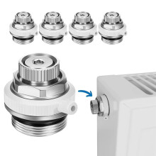 5pcs Radiator Exhaust Valve Copper Fully Automatic Heating Exhaust Valve 1/2/" Air Vent -Plug Valve Fully Automatic Air