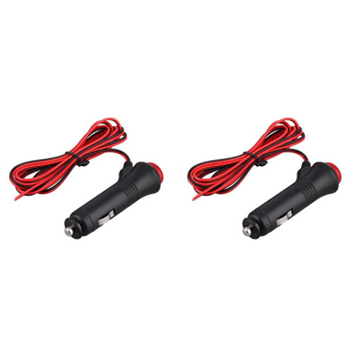 2X 12V 24V Male Car Cigarette Lighter Power Socket Plug Connector  Off