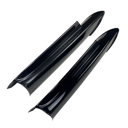 4x for  3 Series E90 E91 M-Tech 320I 330I 2005-2008 Front Bumper Lip Angle Diffuser Splitter Spoiler Protector Black 1