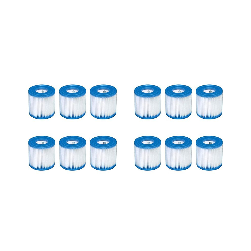 12Pcs Pool Filter Cartridges 89X79x45mm Replacement Swimming Pool Filter For Pool Filter Pump Cleaner 4713493891166
