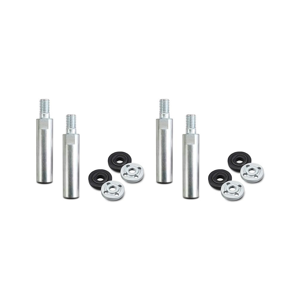 4X Angle Grinder Extension Connecting Rod,M10 Thread Rotary Polisher Extension Shaft With 8Pcs Flange Lock Nut 6032724626123