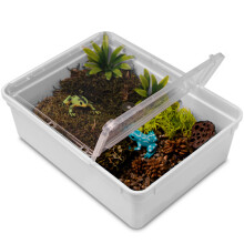 Terrario Reptiland Hvid 25x19x7,5cm - hvidt terrarium faunarium