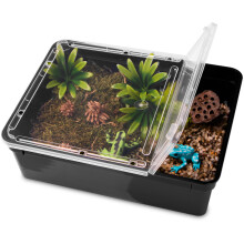Terrario Reptiland Sort 25x19x7,5cm - sort fauna terrarium