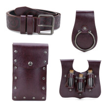 Adjustable Punk Styles Waist Pack With Multiple-Reddish brown