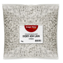 Kruger Meier Ivory Ash Lava 8-16 mm - Akvariegrus 2 kg