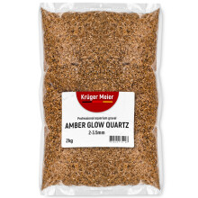 Kruger Meier Amber Glow Quartz 2-3,5 mm - Akvariegrus 2 kg