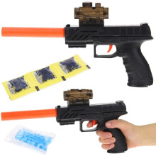 Kinderpistole, Gelkugeln, Wasserkartuschen, Schalldämpfer, Magazin
