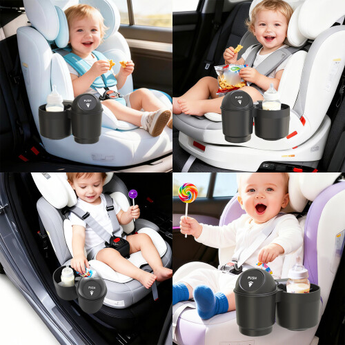 Practical Child Vehicle Seat Drink Support Holder with-Black 1