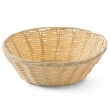 Brotkorb aus Polyrattan, rund, Durchmesser 200 mm, Höhe 65 mm - Hendi 426609