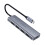 HUB USB-C Splitter - 4x USB 3.2 med USB-C Strömport Grå 1