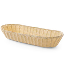 Ovaler Polyrattan-Brotkorb 375x140x70mm - Hendi 426906