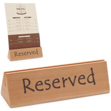 RESERVIERT Reservierungsschild aus Holz - Hendi 664308