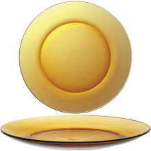 Duralex LYS AMBER orangefarbene Dessertteller, Durchmesser 190 mm – 6er-Set