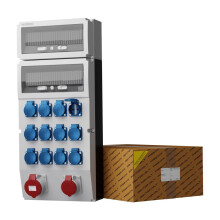 eXT 32A 16A 12x230V Schuko Mennekes Doktorvolt 2308 bygningsfordelingstavle