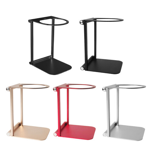 Portable Coffee Machine Stand Lightweight-Round head silver br 1