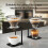 Portable Coffee Machine Stand Lightweight-Round head silver br 3