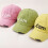 Chapeau réglable de soleil de lettre de broderie de-Vert 7