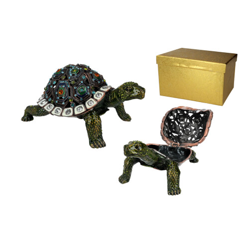 Durchbrochene Metallbox – Schildkröte
