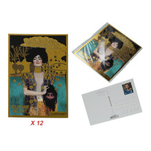 Sæt med 12 postkort - G. Klimt, Judith (CARMANI)