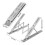 Silver Aluminum Computer Stand Offering 10 Adjustable Level To 3