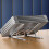 Silver Aluminum Computer Stand Offering 10 Adjustable Level To 6