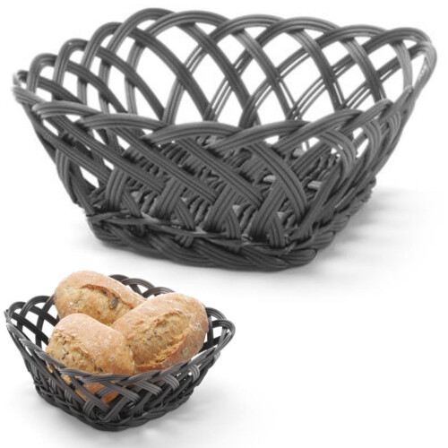 Quadratischer Flechtkorb für Obst und Gemüse - Hendi 426227