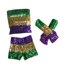 Accessoires de Costume de Mardis Gras, haut-Large rang doré L