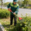 Ergonomic Plastic Garden Tool Shovels-Black D shaped plast 6