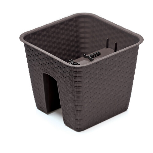 Prosperplast Ratolla DRLB280 Geländer-Blumentopf | Umbra
