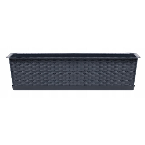 Prosperplast Ratolla Balkonbox mit Sockel ISR600P | Anthrazit