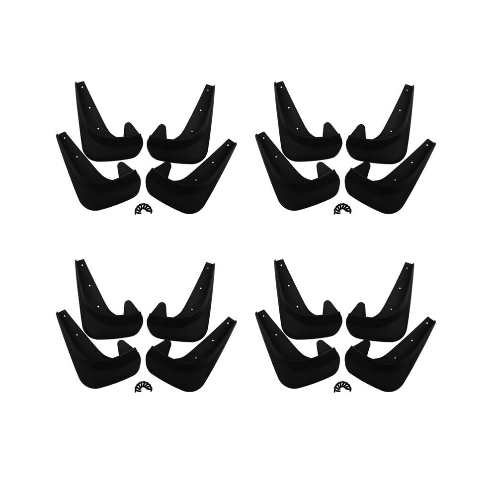 16X Universal Mudflaps Mud Flaps Flap Guards Mudguards Car Auto Van Suv Trucks Sedan Wheel Front Rear 4711089271897