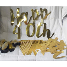 40-års fødselsdagspynt Tillykke med fødselsdagen 40.