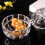 Modern Clear Glass Crystal Candy Dish With Lid Decorative-B 7