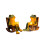 Cute Glowing Frogs With Coffee Cup Solars Light Waterproof-2 5