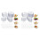 400 Pcs  Appetizer Plates with Spoons Forks Disposable  Dessert Plates Plastic Appetizer Bowls Tiny Transparent 1