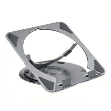 Verstelbare aluminium laptopstandaard voor 13 14 15 16 17-Grijs