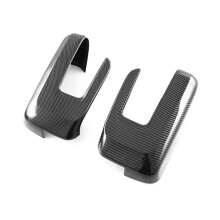 Car Carbon Fiber Rearview Side Glass Mirror Cover Trim Frame Seitenspiegelkappen für F150 2022 2023