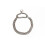 Collar de doble cadena 38-48cm Plata 1