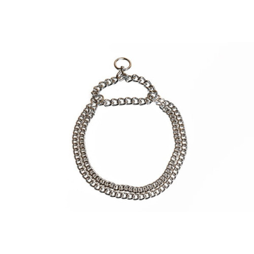 Collar de doble cadena 38-48cm Plata