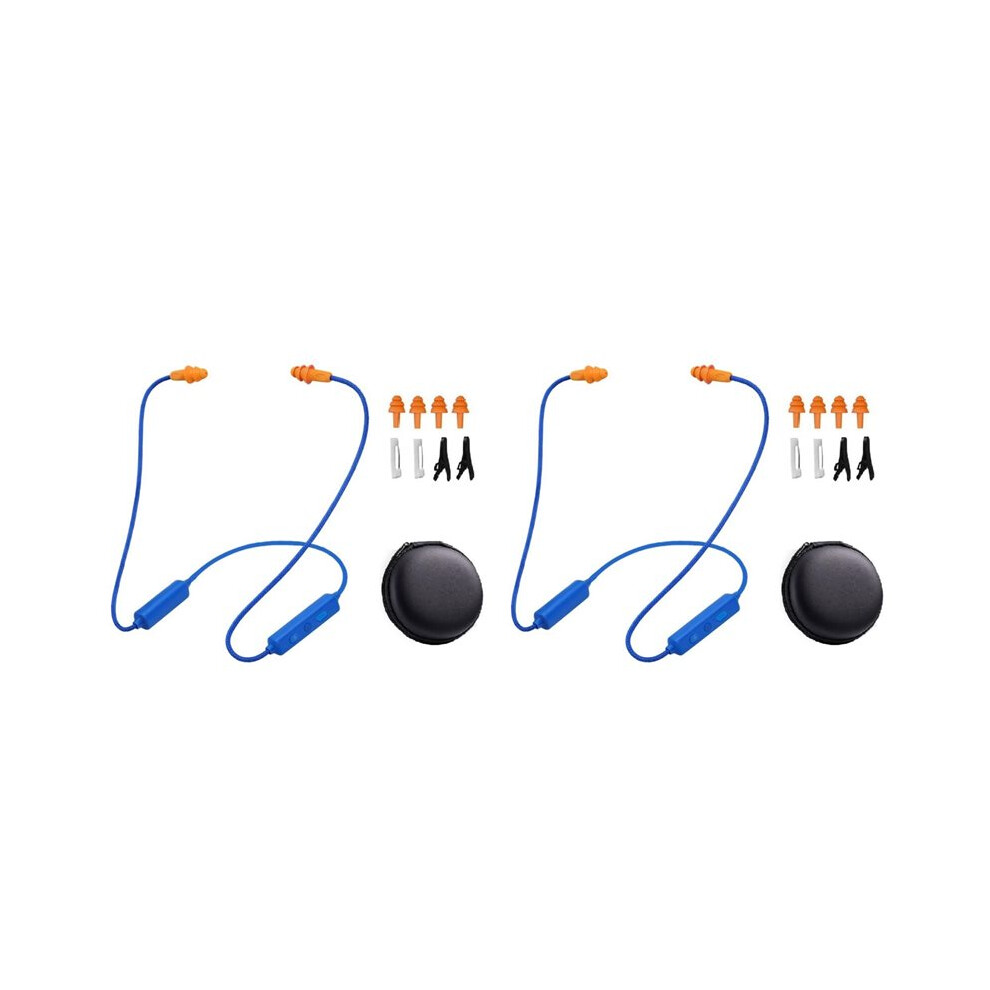 2X Work Earbuds Noise Reduction Ear Plugs, Wireless Neckband Headphones With Mic, Hearing Protection 6033019199063