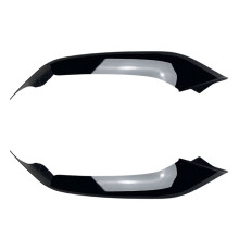 Divisor de PáRa-Choques Dianteiro Preto Brilhante Estilo MP Canards para - 5 Series G30 G31 M Sport 525I 530I 2018-2020