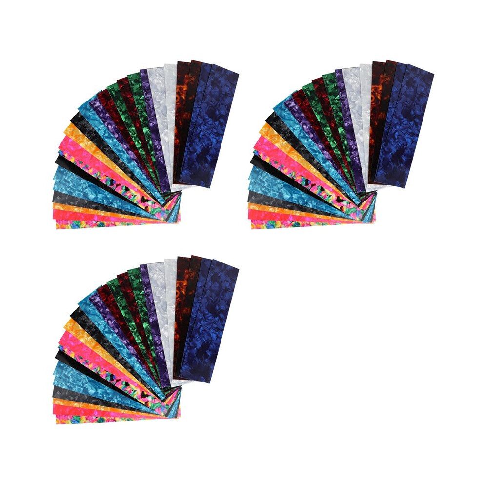 75X Diy Guitar Pick Punch Sheets Musicians Celluloid Guitar Pick Strips Three Thickness By 0.46/0.71/0.96Cm Random Color Light 6032434171562