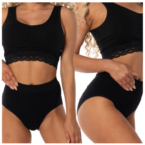 Damen Schlankheits-Slip Schwarz L