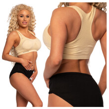 Reggiseno sportivo fitness da donna M/L Beige