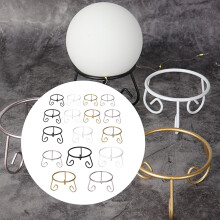 Iron Crystals Sphere Stands with Secure Designs Space-Yellow L