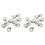 20 Pezzi Fascette Fermatubo 6-12mm Hoop Tono Argento 1